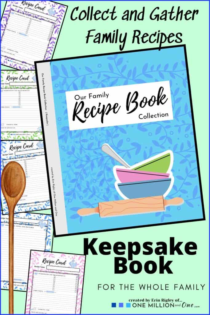 Our Family Recipe Book Collection: Personalize Blank Recipe Cards for your Keepsake Collection of Family Recipes FROM One Million and One