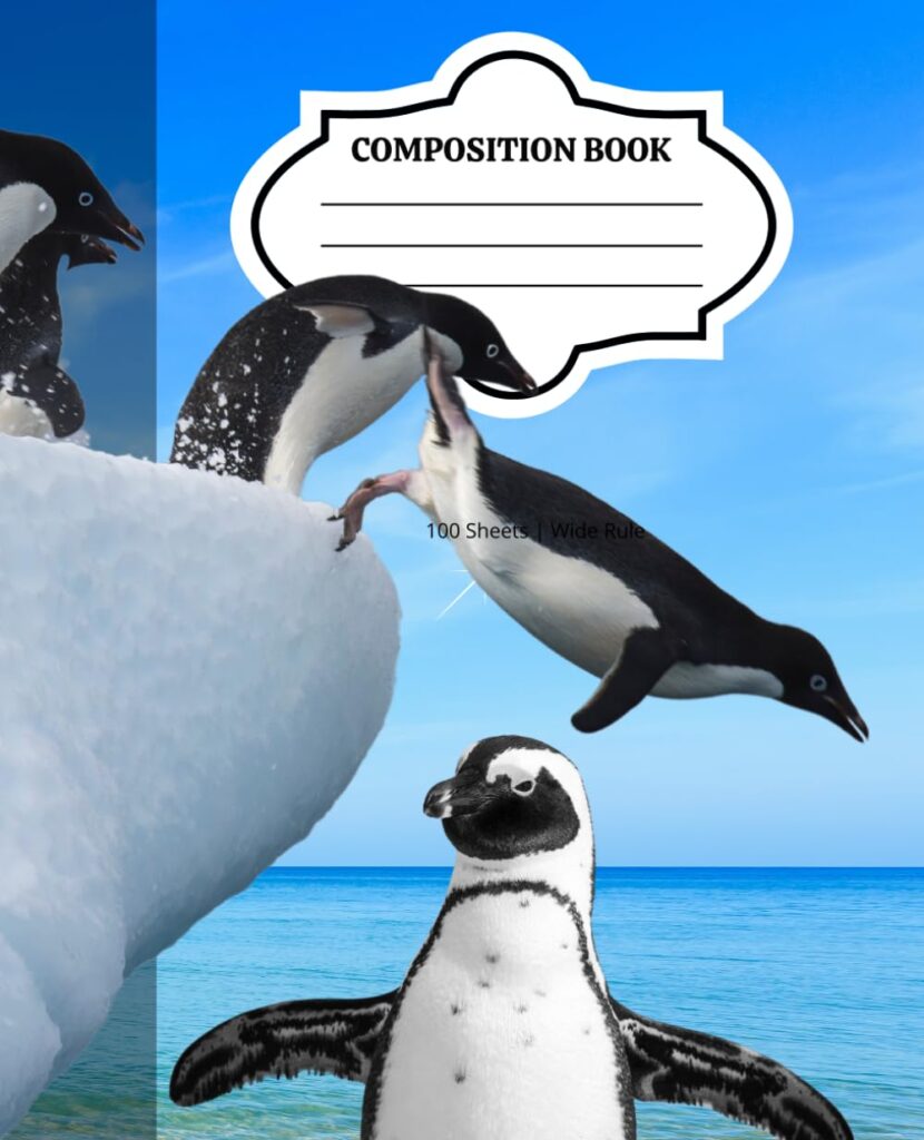 Penguin Composition Notebook https://amzn.to/3V4Qtdm