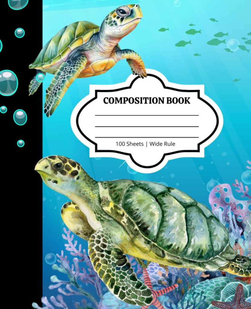 Turtles Composition Book https://amzn.to/4fIejE6