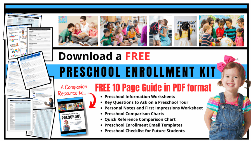 Free 10 page Preschool Enrollment Kit https://deft-originator-8852.kit.com/onemillionandone