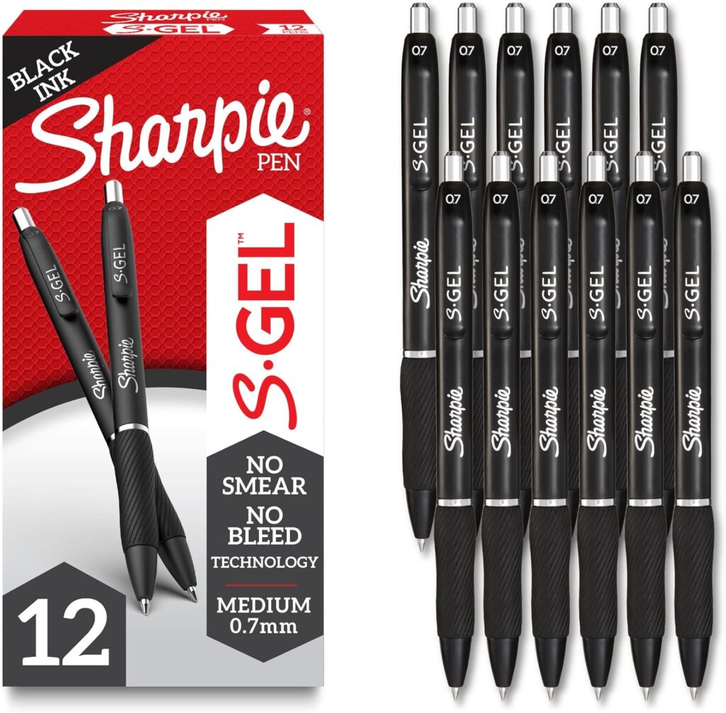 Sharpie Gel Pens https://amzn.to/3IfwDsf